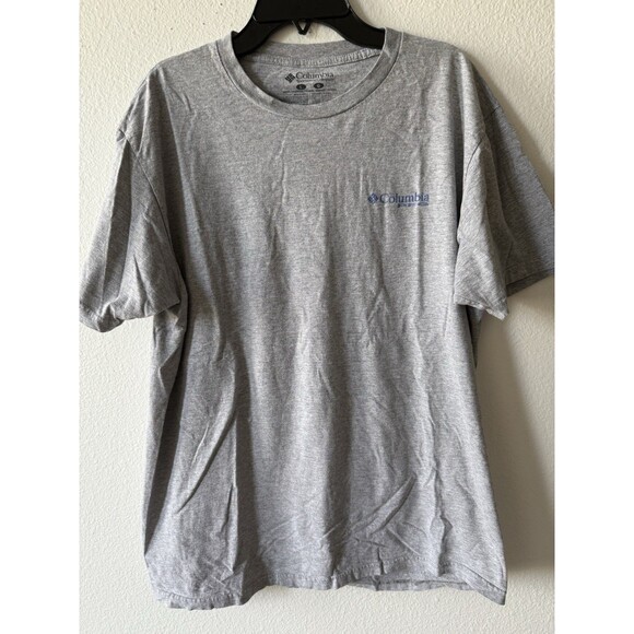 Columbia Men's PFG Short Sleeve T-Shirt Graphic Print, Size Large, Gray - Picture 1 of 4
